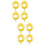 8Pcs Yellow Protective Covers for Emergency Buttons Pc Waterproof 7