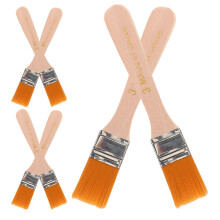 24Pcs Nylon Paintbrush Set with Wood Handle for Wall Furniture Cabinet