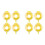 8Pcs Yellow Protective Covers for Emergency Buttons Pc Waterproof 4