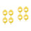 8Pcs Yellow Protective Covers for Emergency Buttons Pc Waterproof 6
