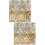 2Pcs Glittering Golden 3D Static Window Stickers for Home Privacy 5