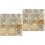 2Pcs Glittering Golden 3D Static Window Stickers for Home Privacy 4