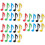 30Pièces Pinces Robustesse ABS Couleurs Variées Pour 7