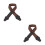 2Pcs Comfortable Brown Guitar Shoulder Belt Cotton PU Durable 8