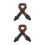 2Pcs Comfortable Brown Guitar Shoulder Belt Cotton PU Durable 6