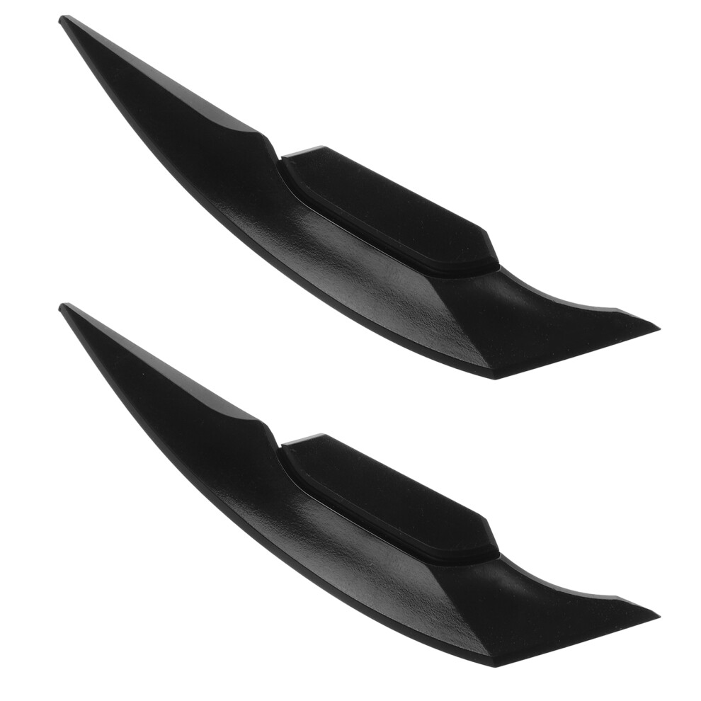 8Pcs Motorcycle Side Winglet Plastic Spoiler Wing For Motorbikes Black 3641285441767