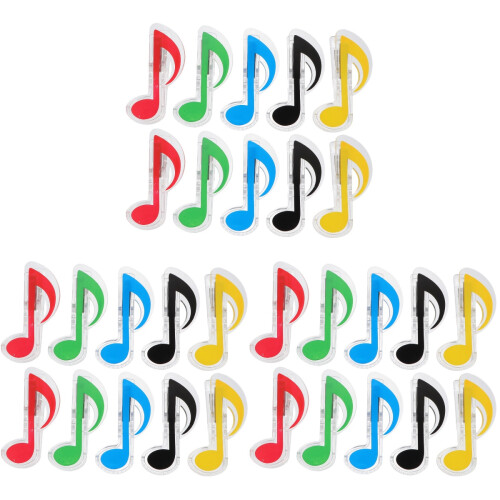 30Pièces Pinces Robustesse ABS Couleurs Variées Pour 2