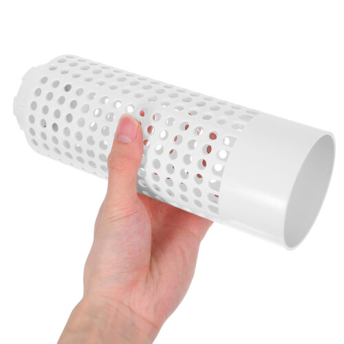 2Pcs White PVC Downspout Gutter Adapter with Easy Install Filtration