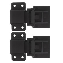 2Pairs Black Turntable Cover Hinges with Stable Smooth Lid Movement