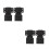 2Pairs Black Turntable Cover Hinges with Stable Smooth Lid Movement 9