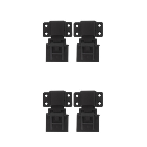 2Pairs Black Turntable Cover Hinges with Stable Smooth Lid Movement 2
