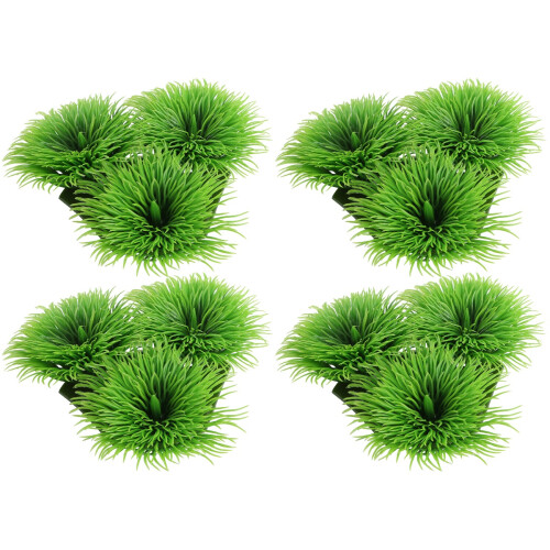 4Pcs Assorted Color Artificial Aquarium Leaves Fish Tank Decoration 1