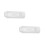 2Pcs White PVC Downspout Gutter Adapter with Easy Install Filtration 5