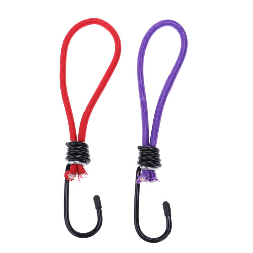 8Pcs Elastic Rope with Hook for Tent Use Assorted Durable and Flexible 1