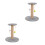 2Pcs Indoor Grey Cat Scratching Post Sisal Rope Vertical Scratch Pole 6