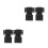 2Pairs Black Turntable Cover Hinges with Stable Smooth Lid Movement 5