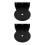 2Pcs Black Cat Climbing Board Bracket Strong Iron Wall Mount for Cats 4