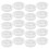 100Pcs Plastic Drum Seal Caps Leakproof White Barrel Plugs for Cans 3