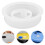100Pcs Plastic Drum Seal Caps Leakproof White Barrel Plugs for Cans 10