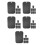 40Pcs Lightweight Boot Keeper Inserts for Tall Boots Plastic Black 10