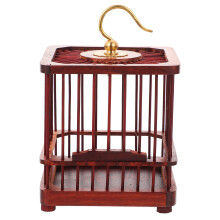 3Pcs Dark Grey Wooden Grasshopper Box Small Cage for Kids Storage