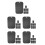 40Pcs Lightweight Boot Keeper Inserts for Tall Boots Plastic Black 7