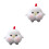 2Sets Wool Felt Needle Kit DIY White for Handmade Dolls 6