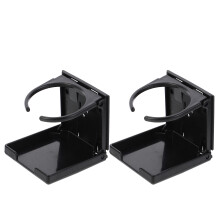 4Pcs Black ABS Cup Holder for Foosball Table - Sturdy Game Table Rack