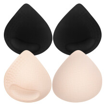 4Pairs Latex Bra Insert Pads for Women Removable Push Up Multi Color