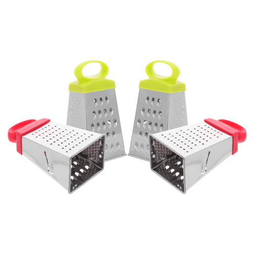 20Pcs Stainless Steel Cheese Shredder Box 4-Sided Kitchen Tool