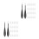 2Pcs Professional Blending Stumps ABS Cotton Assorted Colors for Art 5