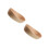 2Pcs Artistic Boat-Shaped Rubber Wood Tray Chocolate Nut Fruit Platter 8
