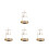 4Pcs Golden Metal Rotating Tea Light Candleholder Decor 9