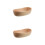 2Pcs Artistic Boat-Shaped Rubber Wood Tray Chocolate Nut Fruit Platter 7