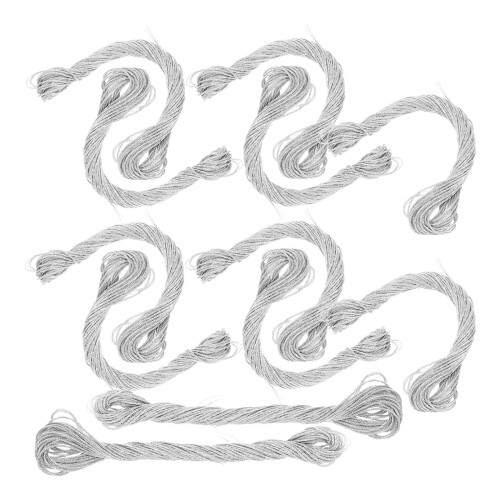 24Pcs Silver Decorative Thread for Sewing with Polyester 1