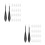 2Pcs Professional Blending Stumps ABS Cotton Assorted Colors for Art 10