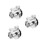 3Pcs Cooling Hose Connector Silver Plastic for Car Durable Fit 8