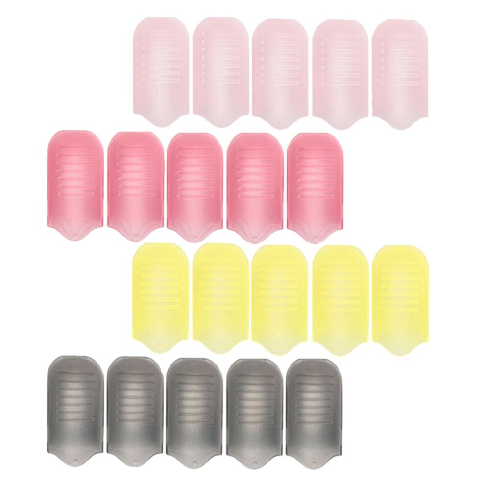 Ohphcall 60Pcs Plastic Nail Clips For Gel Nails Assorted Colors Secure Grip