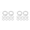 24Pcs Silver Decorative Thread for Sewing with Polyester 7