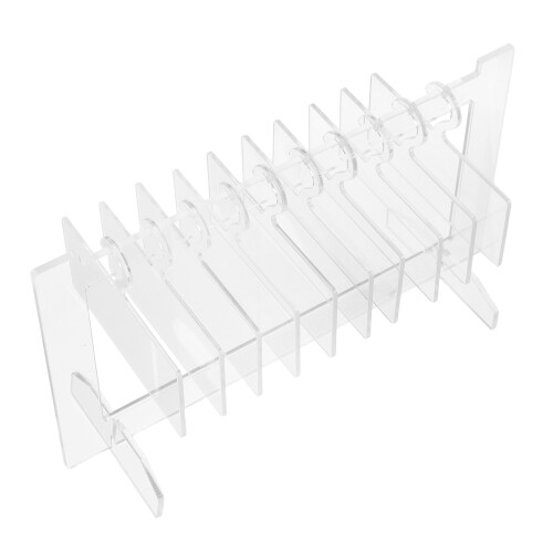 2Sets Compact Clear Acrylic Nail Tips Organizer with Tool Hanger