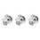 3Pcs Cooling Hose Connector Silver Plastic for Car Durable Fit 7