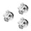 3Pcs Cooling Hose Connector Silver Plastic for Car Durable Fit 10