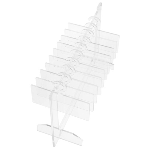 2Sets Compact Clear Acrylic Nail Tips Organizer with Tool Hanger 1