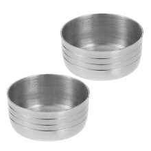 4Pcs Silver Stainless Steel Cocktail Shaker Cup Replacement Lids