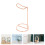 4Pcs Practical Alloy Headset Holder Rose Golden Sturdy Desktop Stand 10