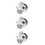 3Pcs Cooling Hose Connector Silver Plastic for Car Durable Fit 9