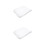 2Pcs White Bed Net Home Easy Install Polyester Close Net Cover 6