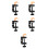 5Pcs Durable Plastic Nail Practice Finger Models for Manicure Training 5