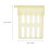 10Pcs Plastic Rearing Box Reliable Light Yellow Cage 2