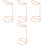 4Pcs Practical Alloy Headset Holder Rose Golden Sturdy Desktop Stand 4